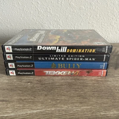 Ps2 Game Lot Of 4 Ultimate Spider-Man, Bully, Downhill Domination - Image 1 of 4
