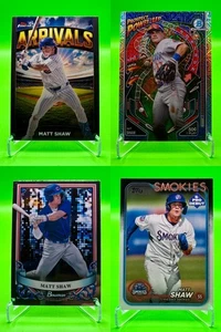 2024/25 Topps Baseball Matt Shaw 4-Card Lot - Picture 1 of 10
