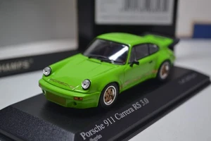 MINICHAMPS - 1974 PORSCHE 911 CARRERA RS 3.0 - GREEN - 1/43 SCALE MODEL CAR - Picture 1 of 6
