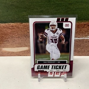 2021 Panini Contenders Red Foil Dak Prescott Game Ticket / Miss St / Cowboys #24 - Picture 1 of 2