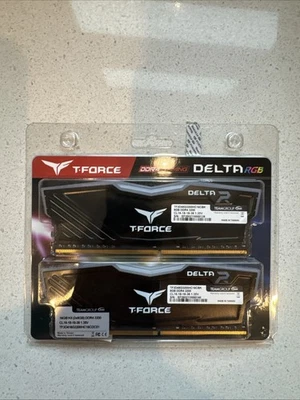TEAMGROUP T-Force Delta RGB 16GB DDR4 3200MHz RAM Kit 2x8GB - Image 1 of 3