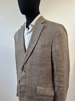 Stunning Hackett Classic Herringbone 100% Linen Summer Jacket Blazer RRP £550 - Image 1 of 4