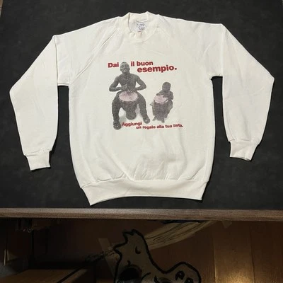 Vintage Greenpeace Sweatshirt 1980s Save Sudan Africa Crewneck Green Peace Earth - image 1 of 4