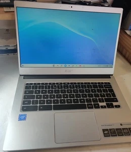 ACER CB514-1H CHROMEBOOK 14" INTEL N3350 @1.10GHz 4GB RAM 32GB eMMC SILVER #254H - Picture 1 of 7