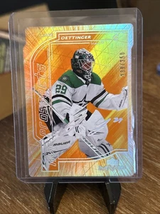 2020 Upper Deck MVP Update Colors and Contours Rookies Gold Jake Oettinger RC - Imagen 1 de 4