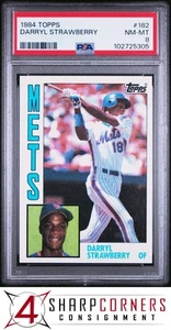 1984 TOPPS #182 DARRYL STRAWBERRY RC METS PSA 8 - Picture 1 of 1