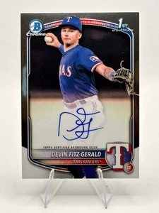 2025 Bowman Chrome #CPA-DF Devin Fitz-Gerald Bowman Chrome 1st Auto - Picture 1 of 2