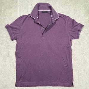 Zegna Sport Herren M Lila Poloshirt Kurzarm Freizeit Oberteil Pickleball Preppy - Bild 1 von 9