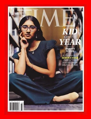 KID OF THE YEAR - TEJASVI MANOJ - Time Magazine - September 2025 Foto 1 de 4
