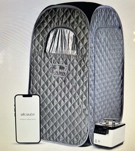 Tragbare Dampfbadsauna mit Bluetooth-Steuerung, Dampfer, Körperzelt, Klappstuhl - Bild 1 von 3