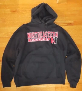 Vintage Champion Label - NORTHEASTERN HUSKIES (XL) Hooded Sweatshirt - Picture 1 of 6