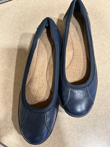 Damenschuhe marineblau Leder Easy Spirit Anti-Schwerkraft Slipper S 6 M gebraucht - Bild 1 von 8