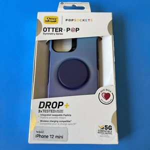 Otterbox Otter+Pop Symmetry Series Case for iPhone 12 Mini - MAKING WAVES (BLUE) - Picture 1 of 6