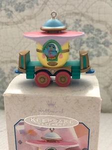 Hallmark Ornament Cottontail Train Express #3 1998 Bluebird Christmas Bird Cute! - Picture 1 of 9