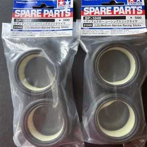 Tamiya SP-1049 51049 1/10 Medium-Narrow Racing Slicks x 2 packages - Picture 1 of 5