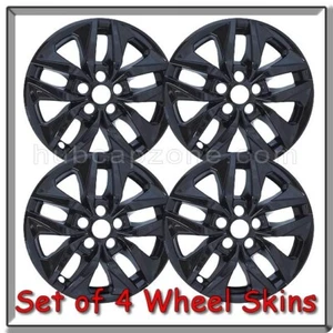 Toyota Sienna Wheel Skins Black Hubcaps 17" 2021-2025 Wheel Covers Set of 4 - Picture 1 of 3