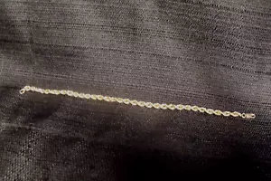 14k GELBGOLD 4 MM DOPPELGEFLECHT LINK 7 1/4 ZOLL ARMBAND ~ 2,71 GRAMM - Bild 1 von 3