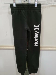 NWT Boy's Hurley Black Fleece Joggers Sweatpants Size 6 - Picture 1 of 5