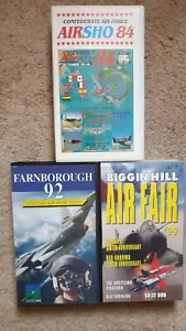 3x VHS Video - HISTORIC AIRSHOW(PAL) Confederate Texas 84 Farnborough 92 Biggin - Bild 1 von 7