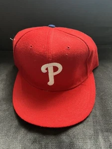 NOS - Vintage 90s Philadelphia Phillies New Era Pro Model Hat Cap MLB Size 7 1/8 - Picture 1 of 10