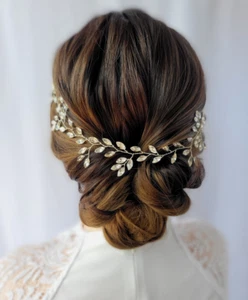 Accessori per capelli ramo per capelli ramo di perle ramo di perle ghirlanda per capelli matrimonio comunione ramo - Foto 1 di 10