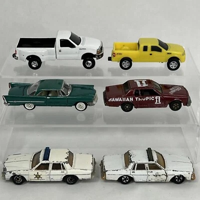 ERTL Lot Dukes Hazzard Sheriff Police Car Pontiac Cannonball Pick Up Chrysler - Image 1 of 4