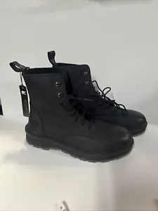 Women’s Sorel Hi-Line Lace Up Boots Size 10.5 Black High Top Combat NEW - Picture 1 of 4