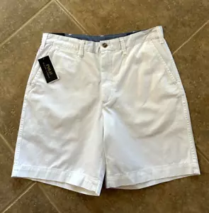 Polo Ralph Lauren Shorts Men's Size 35 White w/Navy Pony Relaxed Fit 8" $89 NWT - Picture 1 of 7