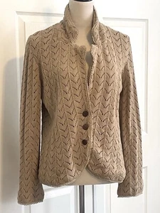 Suéter cárdigan vintage Spiegel para mujer | Beige | Talla XLarge para mujer | Limpio - Imagen 1 de 12