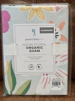 NUEVO Pottery Barn Kids Naomi Floral Estándar Falsa, Flores, Colibríes, Pájaros Foto 1 de 3