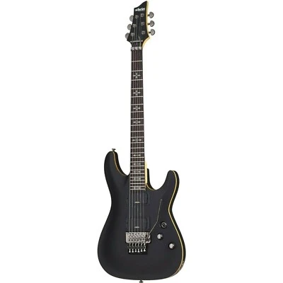 Schecter Demon-6 FR Aged Black Satin ABSN Electric Guitar B-Stock Demon 6 Floyd - Image 1 of 4