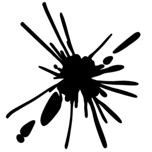 Splash Sticker- Liquid Splatter Decal - Select Color Size - Picture 1 of 8