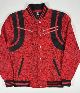 Red Ape, Retro, Letterman Style, Medium Men’s Jacket, Red And Black - Picture 1 of 6