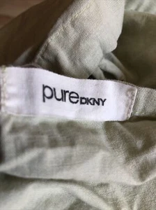 PURE DKNY Std Pillow Sham Lt Green Organic Cotton Button Close 20" x 30" - Picture 1 of 7