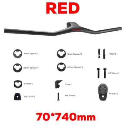 IC SL 740/760MM -40° Full Carbon Fibre Integrated Cockpit MTB Handlebar 28.6mm - Image 1 of 4