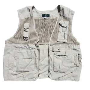 Orvis Men’s XXL Cotton Fishing Vest Utility Outdoor Gear Multi Pocket Tan - Picture 1 of 7