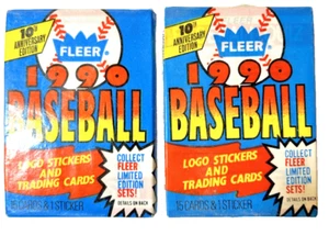 1990 Fleer 15 Karten Packungen, nie geöffnet. - Bild 1 von 2