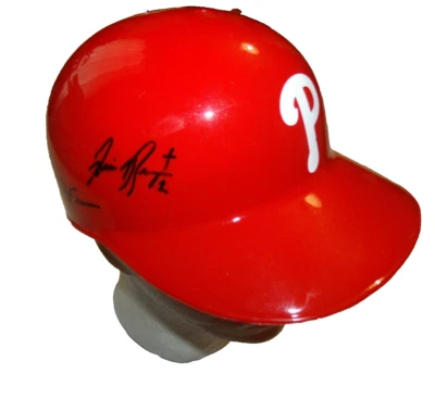 Philadelphia Phillies Signed Adult Batting Helmet Rico Brogna/Marlon Anderson +2 - Image 1 of 4