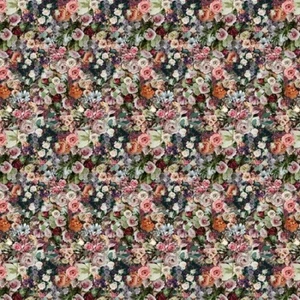 Rose Floral Cotton Fabric Hoffman Digital Print By the Yard  - Picture 1 of 5