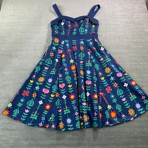 Disney Parks Dress Women S Blue Its A Small World Fit & Flare Knee Length Retro - Picture 1 of 12