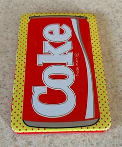 COCA COLA -- Estuche metálico vintage 1987 libreta de direcciones -- 5,5 x 3,5 - Imagen 1 de 3