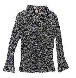 Studio 1940 Damen Oberteil Shirt Bluse 14/16 Langarm Knopfleiste Kragen - Bild 1 von 9