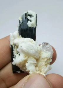 Topaz with Albite and black tourmaline from skardu Pakistan - Picture 1 of 5
