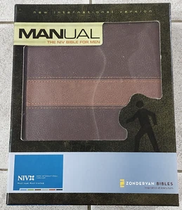 Manual : The Bible for Men by Zondervan Staff (2009, Leather) Embossed Name L@@K - Bild 1 von 12
