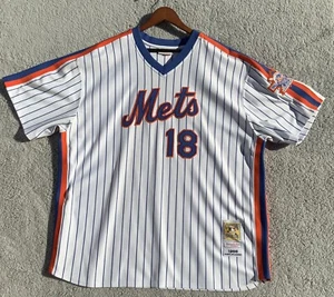 Camiseta deportiva local Darryl Strawberry 1986 New York Mets Mitchell And Ness - talla 56 - Imagen 1 de 12