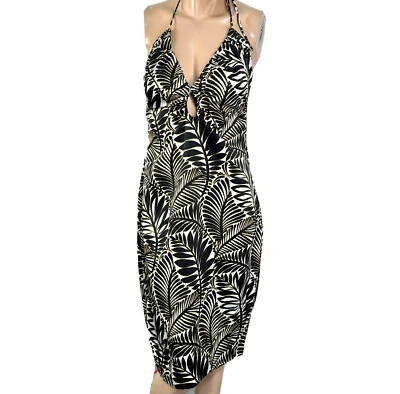 Christian Lacroix Dress Women’s Size S Small Printed Low Back Halter Cutout NWT - Image 1 of 4