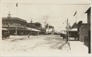 ANTIKE RPPC GOLD AVENUE DEMMING NEW MEXICO MAIN STREET VIEW - Bild 1 von 3