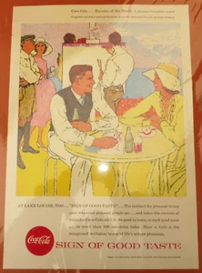 COCA COLA® PUBLICITE 29 cm x 42 cm REPRODUCTION DE 1957 ETATS-UNIS - Picture 1 of 1