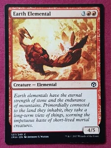 Magic The Gathering ICONIC MASTERS EARTH ELEMENTAL tarjeta roja Magic The Gathering - Imagen 1 de 2