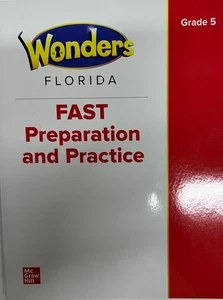 Florida Wonders Grade 5 FAST Preparation Practice Workbook 2022 - Picture 1 of 1